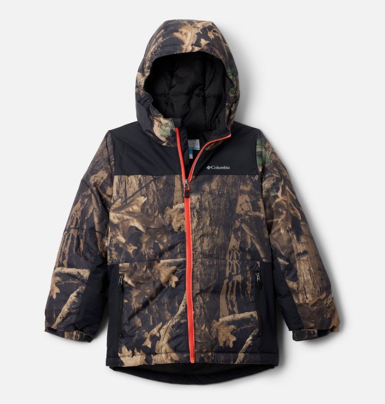 Veste de Ski Imperméable avec Imprimé Lightning Lift IV Garçon, Color: Timberwolf, Black, image 1