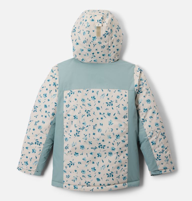 Girls' Horizon Ride IV Printed Jacket, Color: Dark Stone Watergarden, Crushed Blue, image 2