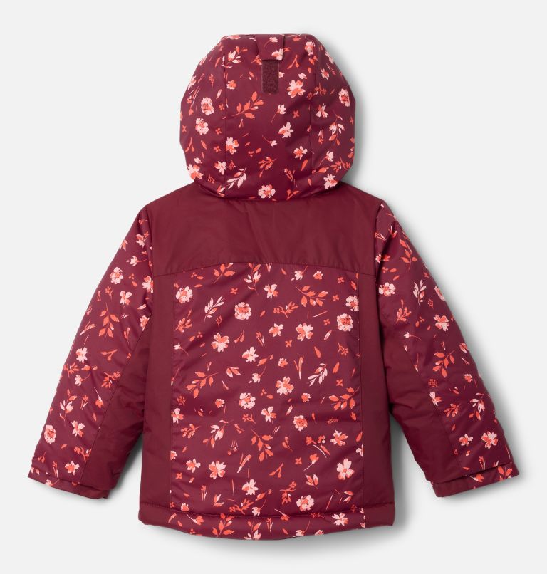 Girls' Toddler Horizon Ride IV Printed Jacket, Color: Rich Wine Watergarden, Rich Wine, image 2