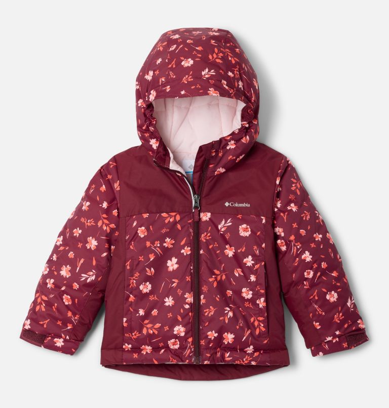 Girls' Toddler Horizon Ride IV Printed Jacket, Color: Rich Wine Watergarden, Rich Wine, image 1