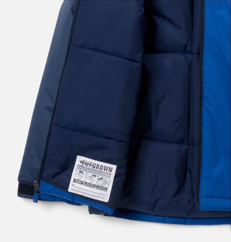 Kids' Doug Firocious Jacket, Color: Mountain Blue, Collegiate Navy, image 3