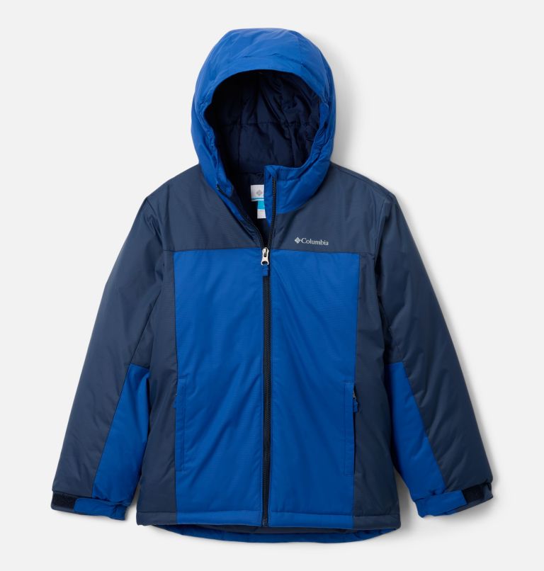 Kids' Doug Firocious Jacket, Color: Mountain Blue, Collegiate Navy, image 1