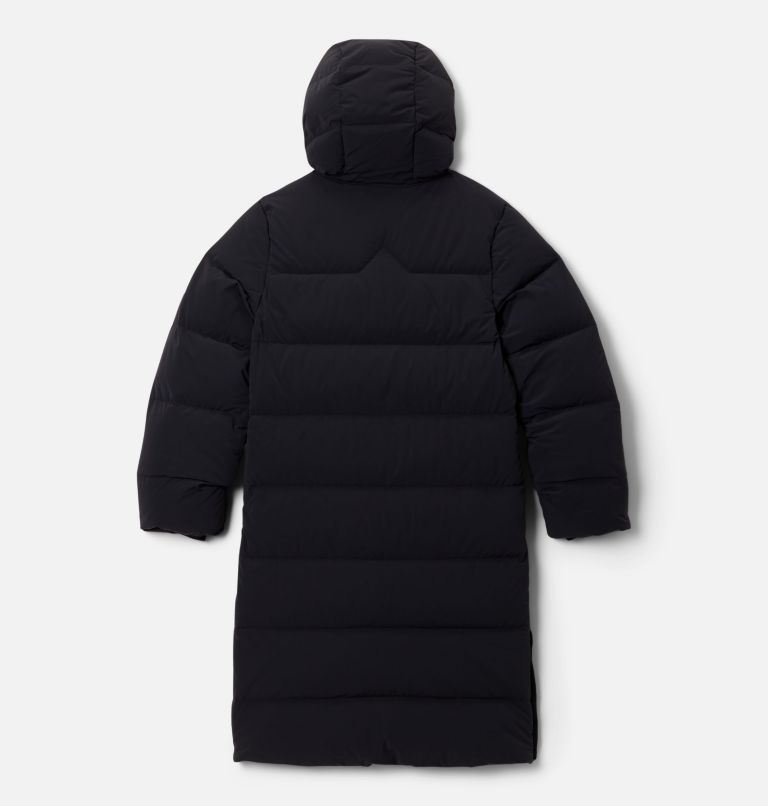 Girls' Amaze Puff Long Hooded Jacket, Color: Black, image 2
