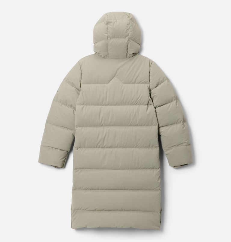 Girls' Amaze Puff Long Hooded Jacket, Color: Safari, image 2