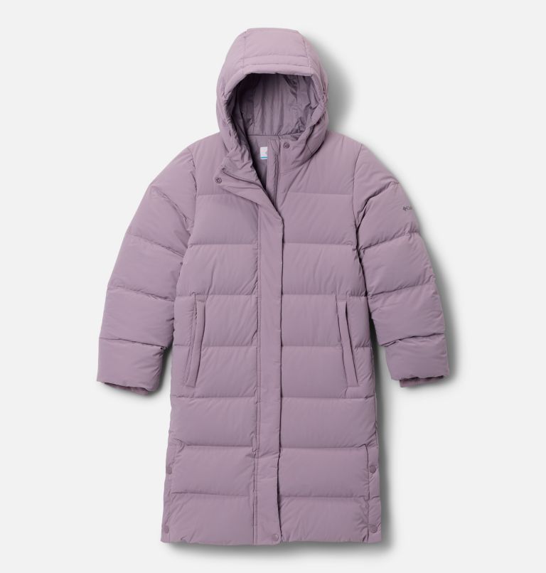 Girls' Amaze Puff Long Hooded Jacket, Color: Shale Purple, image 1