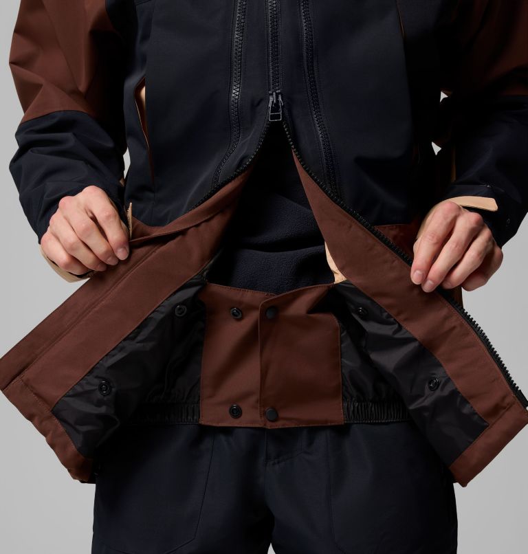 Men's Coreshot Shell Jacket, Color: Tobacco, Black, Canoe, image 6