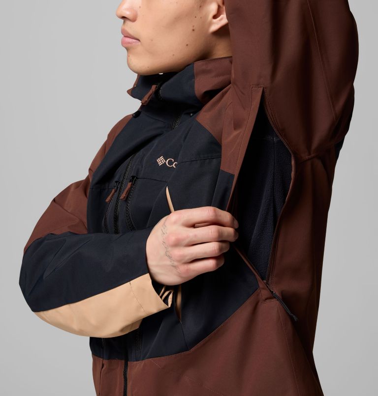 Men's Coreshot Shell Jacket, Color: Tobacco, Black, Canoe, image 8