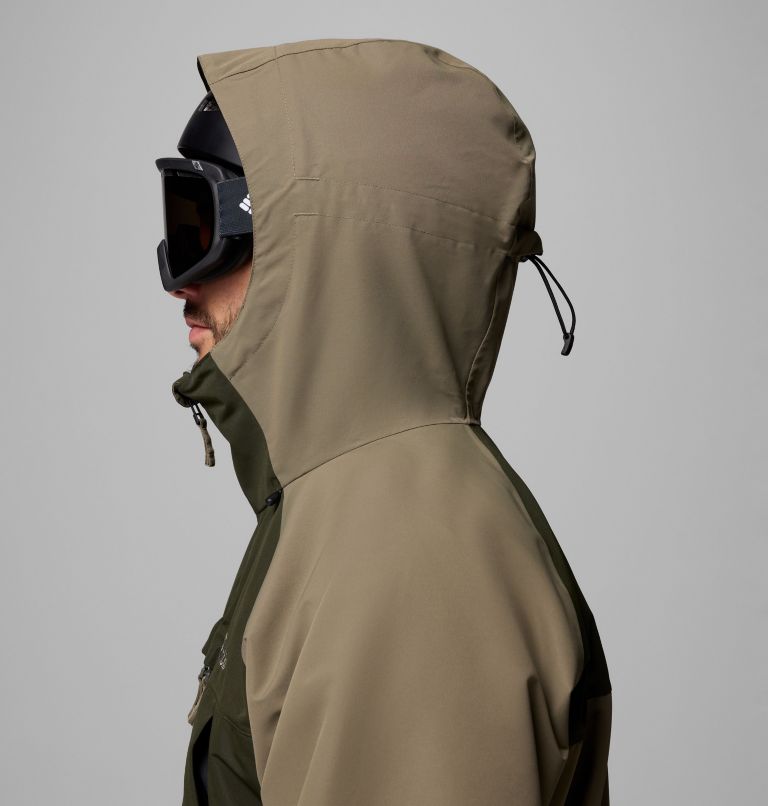 Men's Coreshot Shell Jacket, Color: Stone Green, Greenscape, Black, image 13