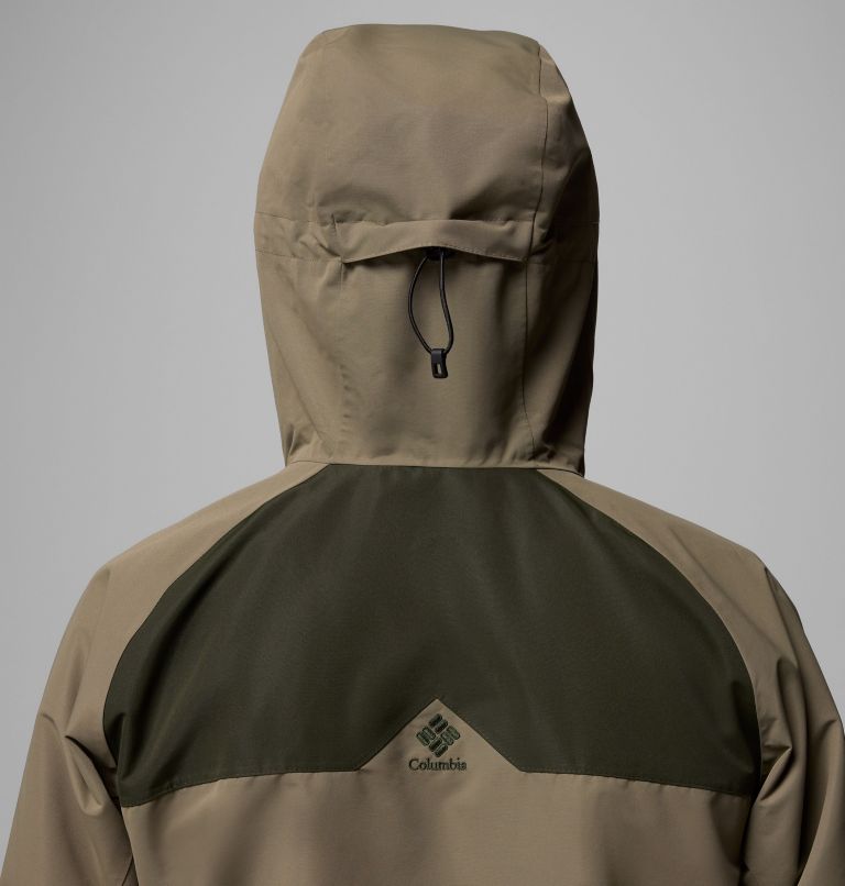 Men's Coreshot Shell Jacket, Color: Stone Green, Greenscape, Black, image 12