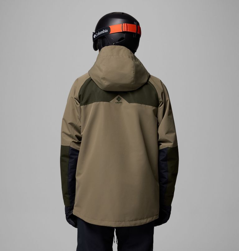Men's Coreshot Shell Jacket, Color: Stone Green, Greenscape, Black, image 3