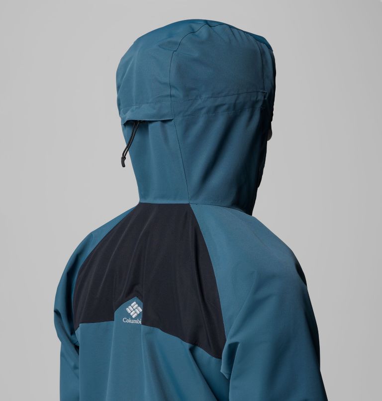 Men's Coreshot Shell Waterproof Ski Jacket, Color: Everblue, Black, Crushed Blue, image 13