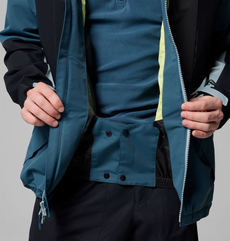 Men's Coreshot Shell Waterproof Ski Jacket, Color: Everblue, Black, Crushed Blue, image 6