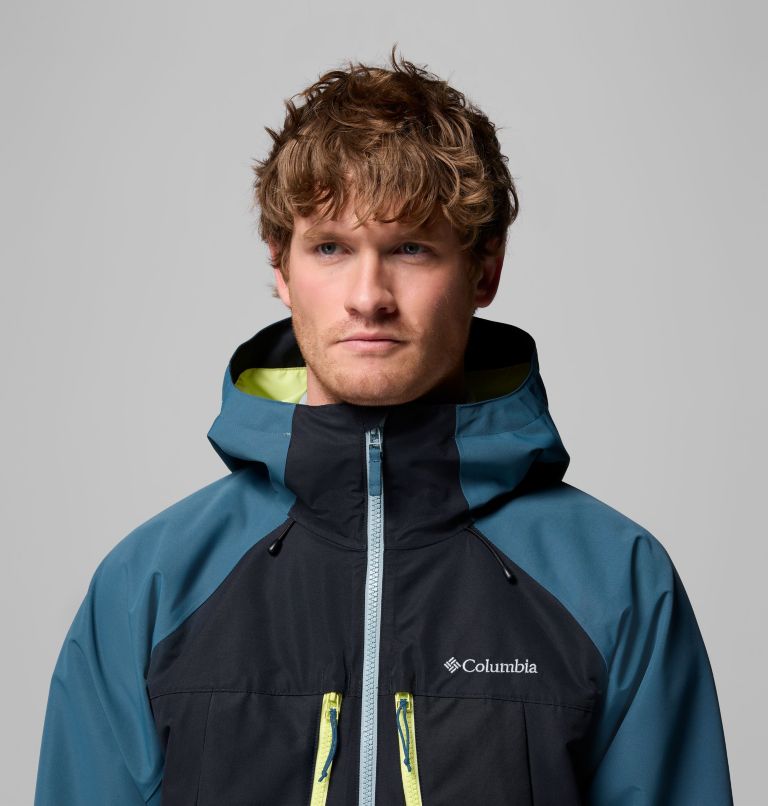 Men's Coreshot Shell Waterproof Ski Jacket, Color: Everblue, Black, Crushed Blue, image 7