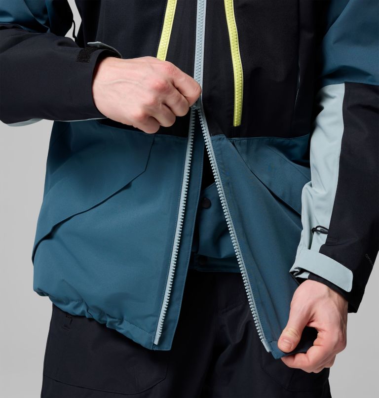 Men's Coreshot Shell Waterproof Ski Jacket, Color: Everblue, Black, Crushed Blue, image 10