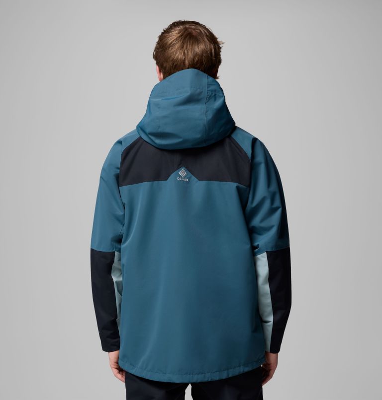 Men's Coreshot Shell Waterproof Ski Jacket, Color: Everblue, Black, Crushed Blue, image 3