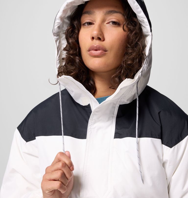 Women's Challenger Insulated Pullover, Color: Sea Salt, Black, image 5