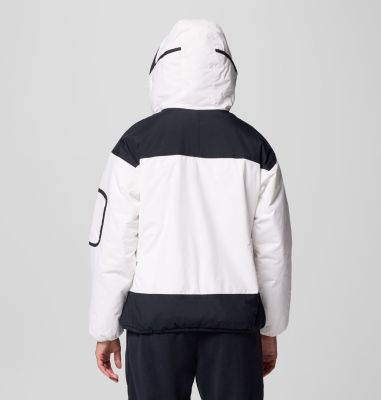 Women's Challenger Insulated Pullover, Color: Sea Salt, Black, image 3