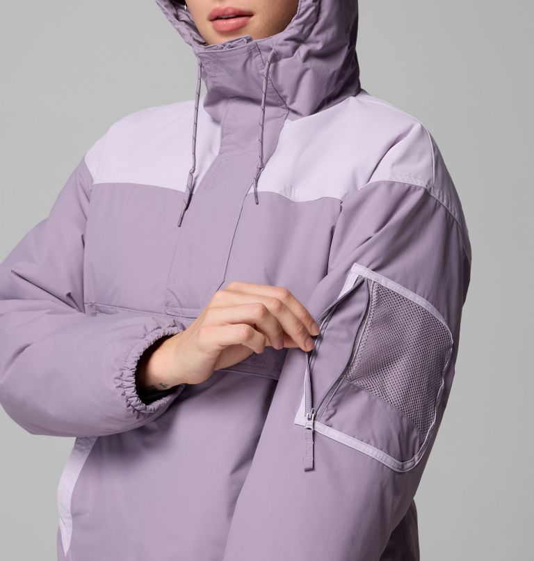 Women's Challenger Insulated Pullover, Color: Shale Purple, Lavender Pearl, image 6