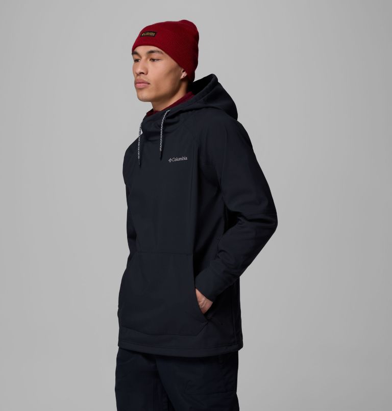 Men's Coreshot Softshell Hoodie, Color: Black, image 4