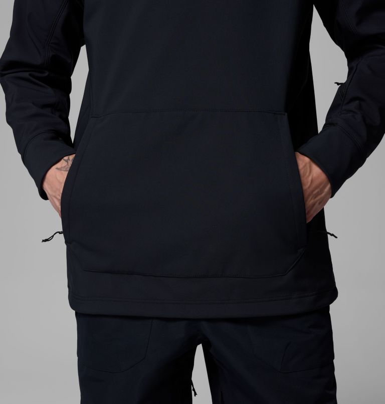 Men's Coreshot Softshell Hoodie, Color: Black, image 7