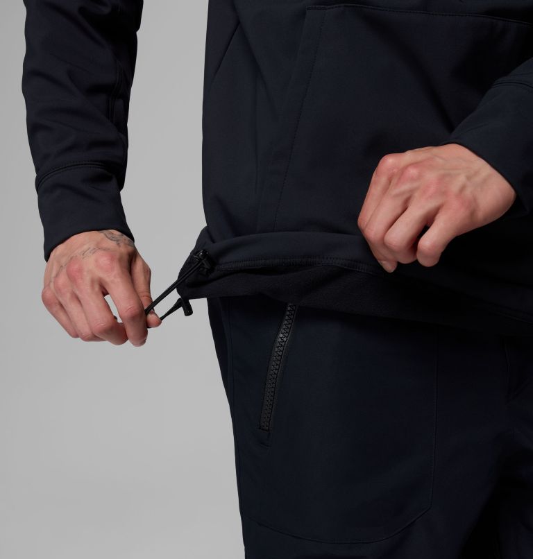 Men's Coreshot Softshell Hoodie, Color: Black, image 8