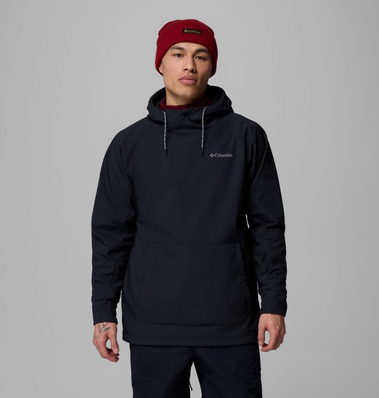 Men's Coreshot Softshell Hoodie, Color: Black, image 1