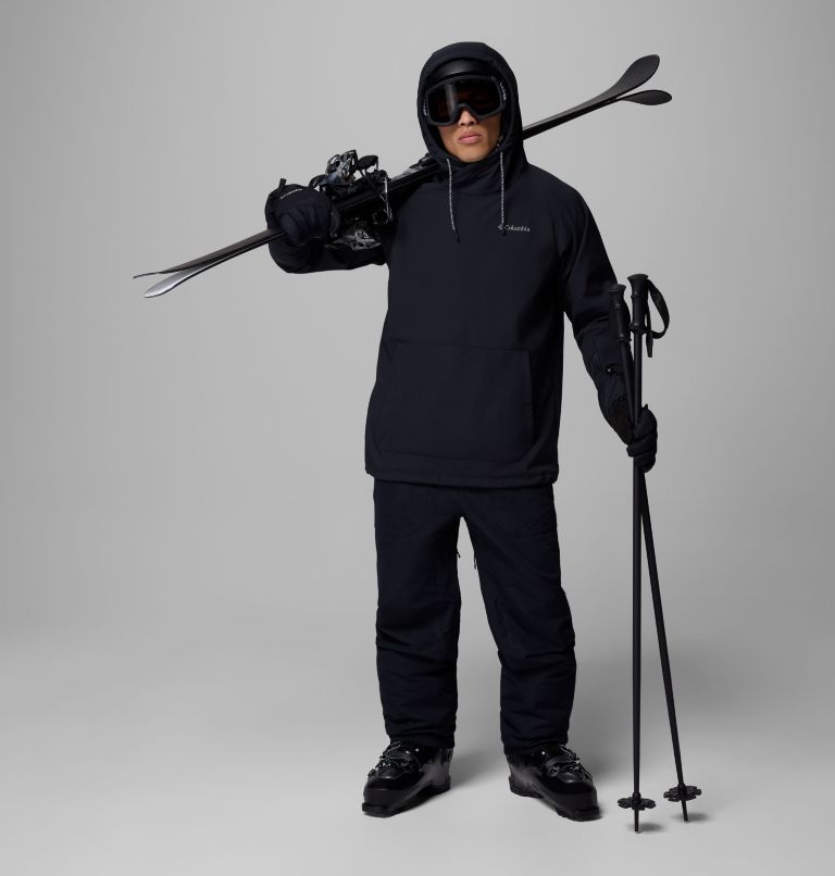 Men's Coreshot Softshell Hoodie, Color: Black, image 2
