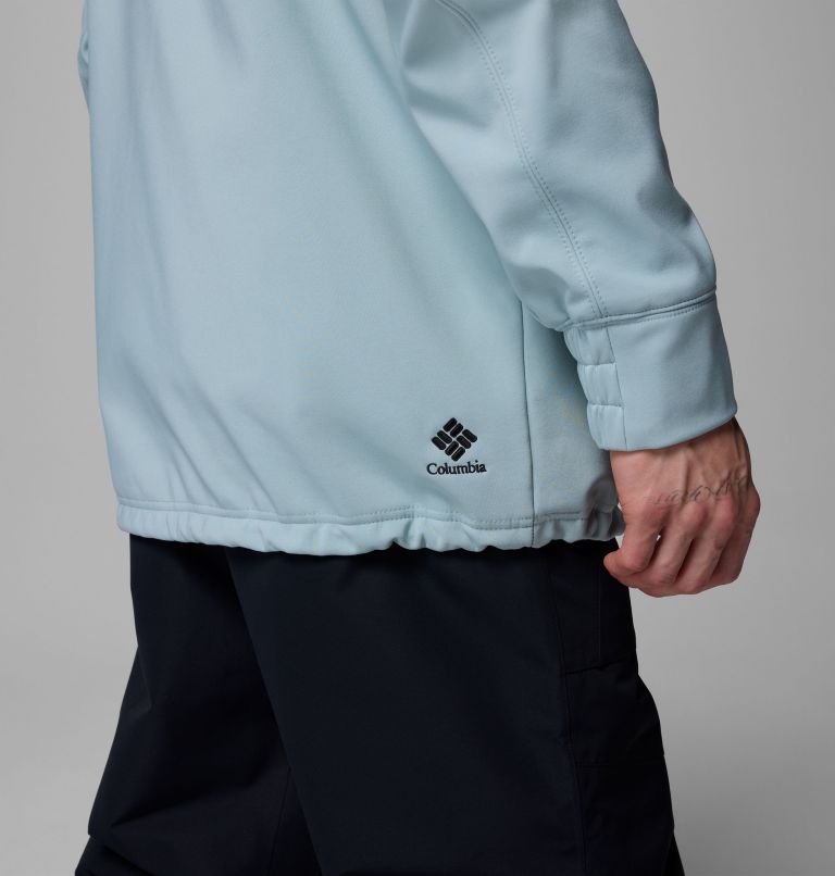 Men's Coreshot Softshell Hoodie, Color: Crushed Blue, image 9