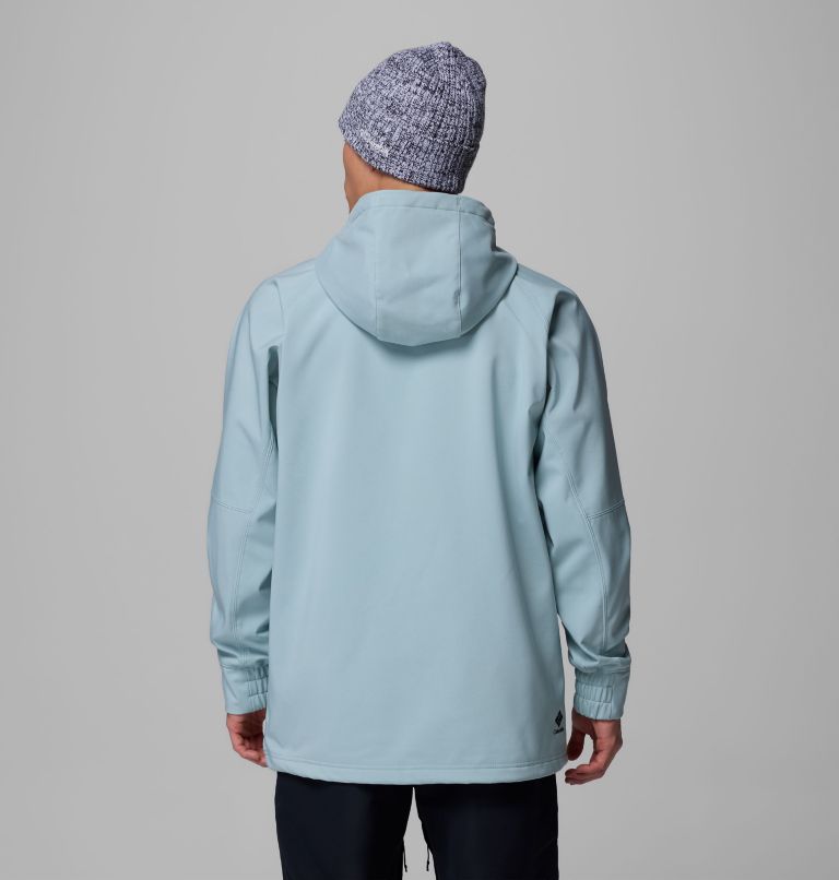 Men's Coreshot Softshell Hoodie, Color: Crushed Blue, image 3