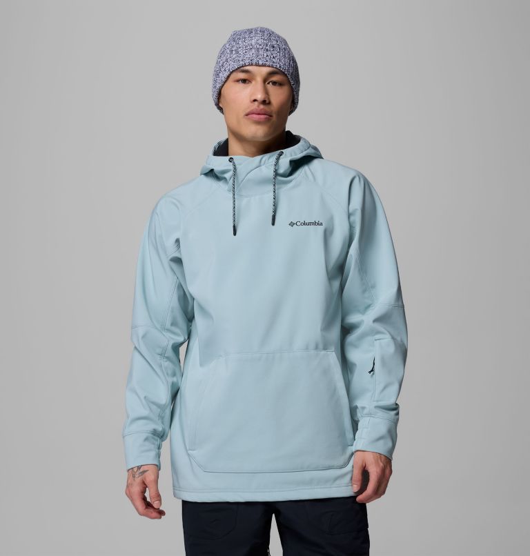 Men's Coreshot Softshell Hoodie, Color: Crushed Blue, image 1