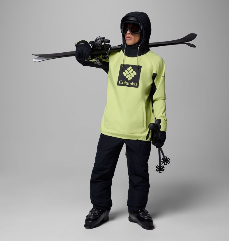 Men's Coreshot Softshell Hoodie, Color: Neon Light, Black, image 2