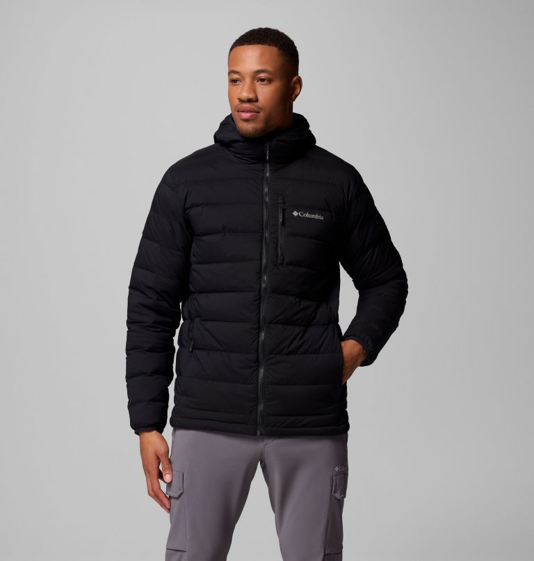 Drift Peak Stretch Down Hooded Jacket | 010 | XL, Color: Black, image 1