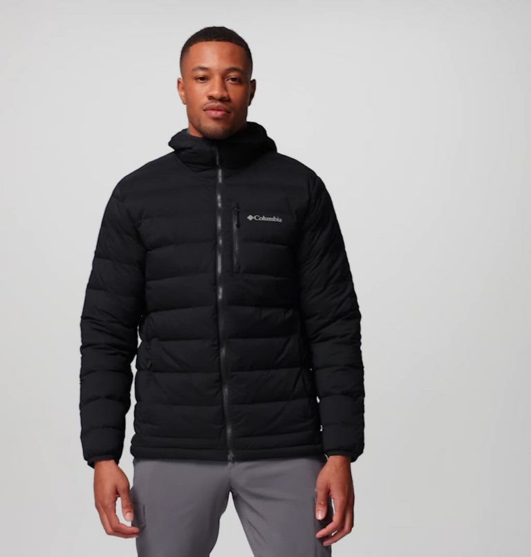 Drift Peak Stretch Down Hooded Jacket | 010 | XL, Color: Black
