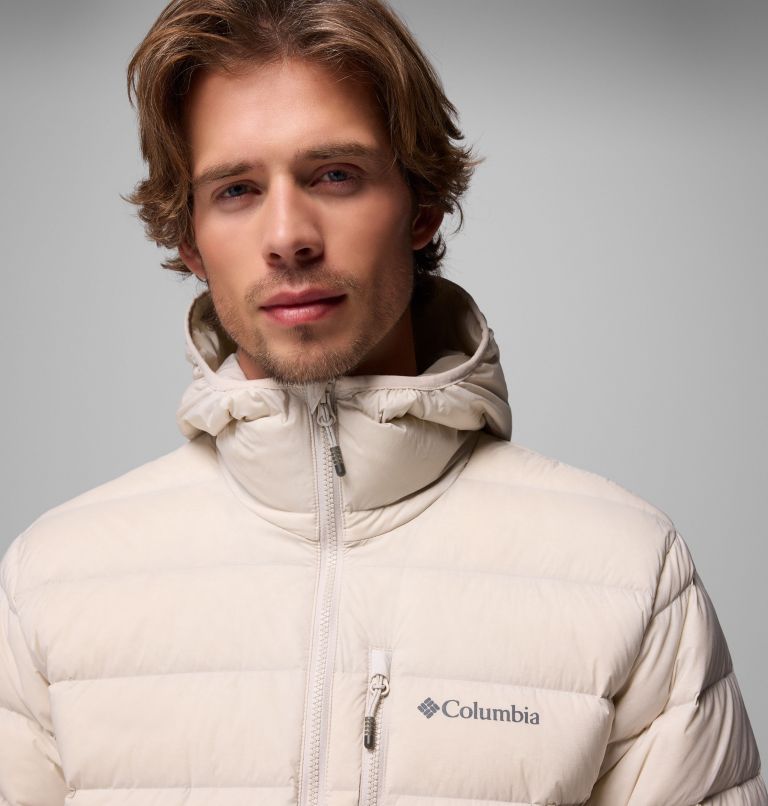 Men's Drift Peak Stretch Down Hooded Jacket, Color: Dark Stone, image 6
