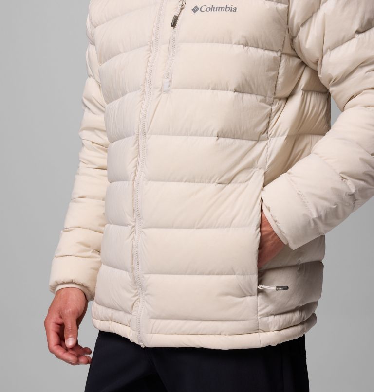 Men's Drift Peak Stretch Down Hooded Jacket, Color: Dark Stone, image 7