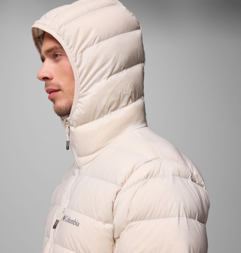 Men's Drift Peak Stretch Down Hooded Jacket, Color: Dark Stone, image 8