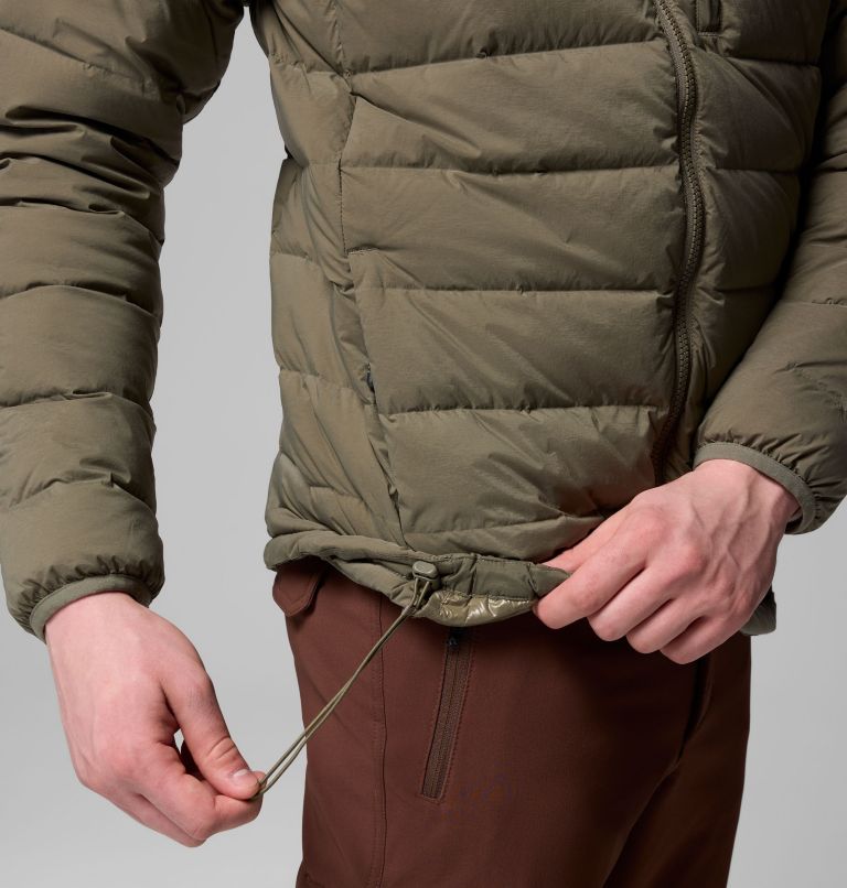 Men's Drift Peak Stretch Down Hooded Jacket, Color: Stone Green, image 9