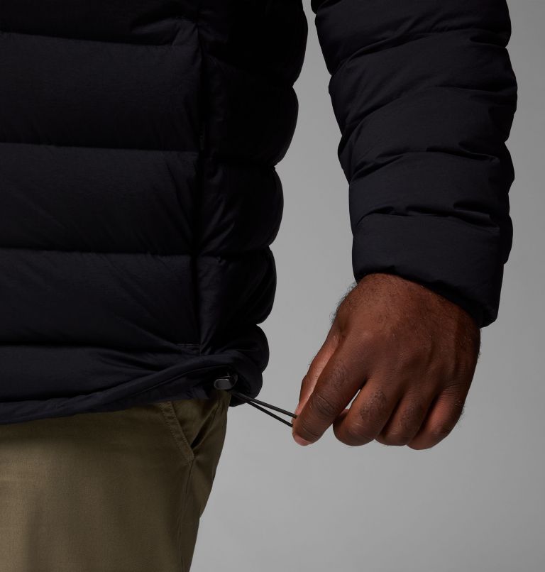 Manteau à capuchon en duvet extensible Drift Peak pour homme – Tailles forts, Color: Black, image 9