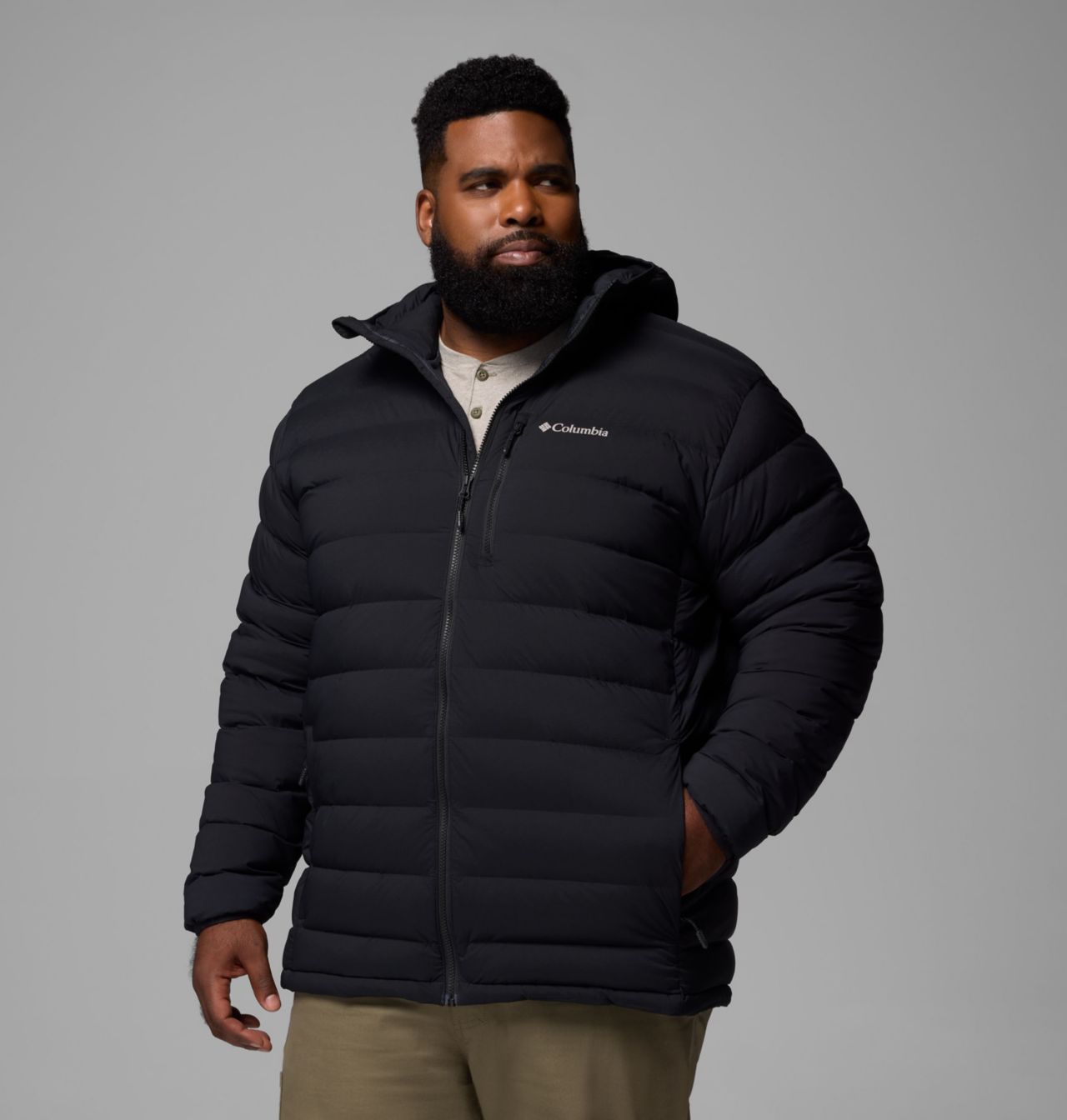 Men's Drift Peak™ Stretch Down Hooded Jacket - Big 1