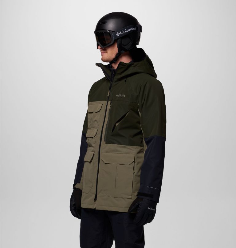 Men's Coreshot Jacket, Color: Stone Green, Greenscape, Black, image 4