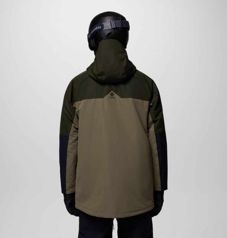 Men's Coreshot Jacket, Color: Stone Green, Greenscape, Black, image 3