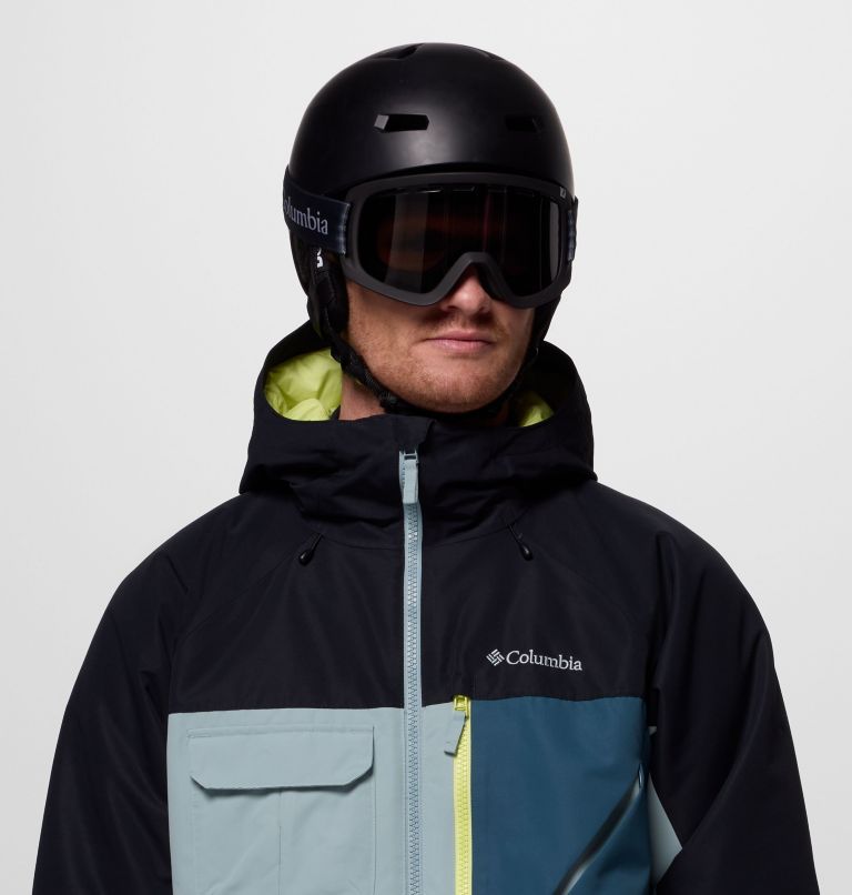 Men's Coreshot Waterproof Ski Jacket, Color: Crushed Blue, Black, Everblue, image 7