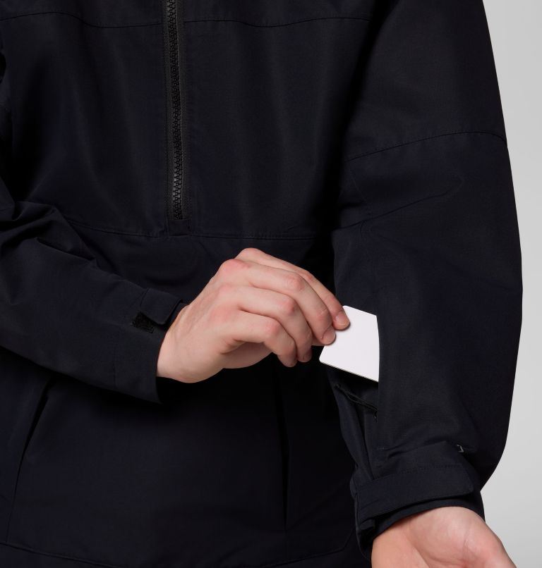 Men's Coreshot Shell Anorak, Color: Black, image 8
