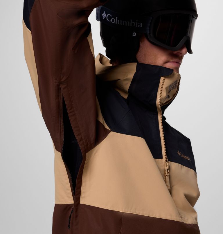 Men's Coreshot Shell Anorak, Color: Tobacco, Canoe, Black, image 7