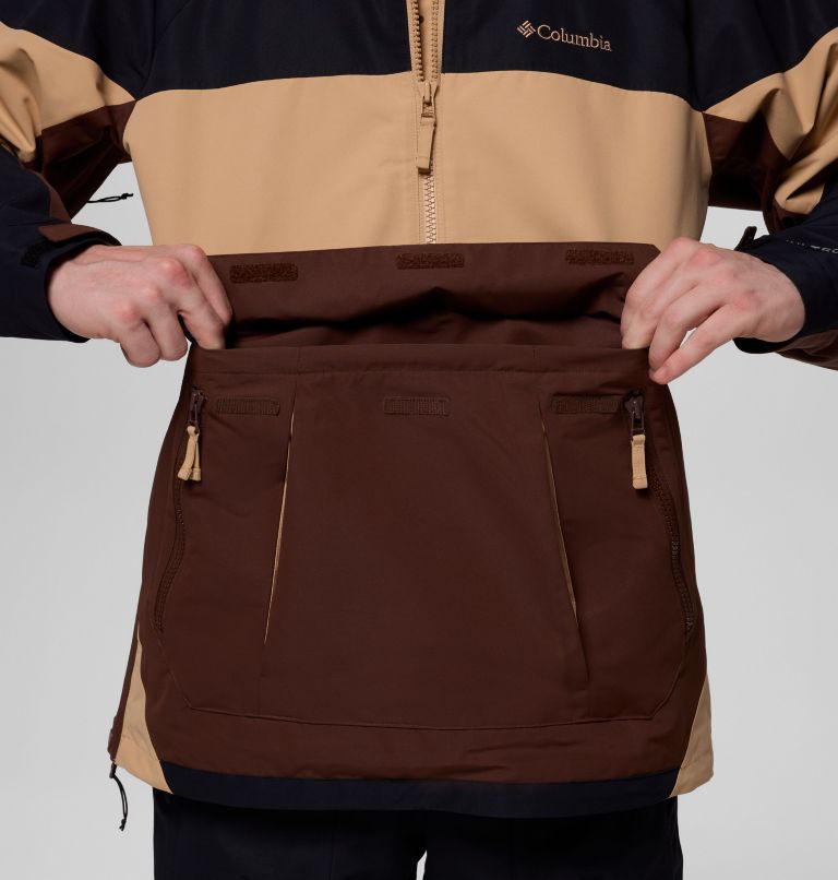 Men's Coreshot Shell Anorak, Color: Tobacco, Canoe, Black, image 9