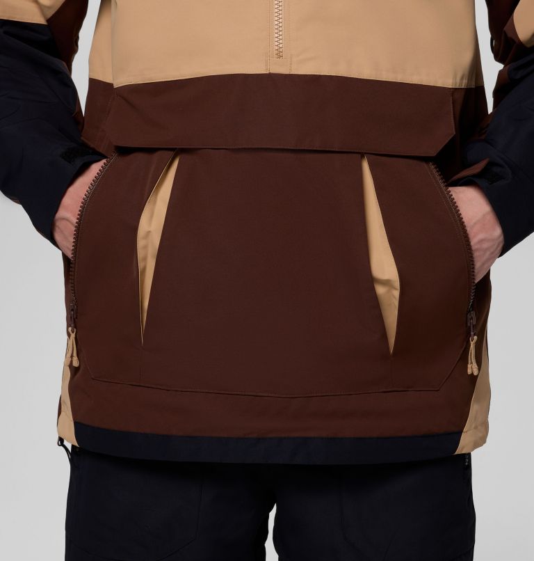 Men's Coreshot Shell Anorak, Color: Tobacco, Canoe, Black, image 10
