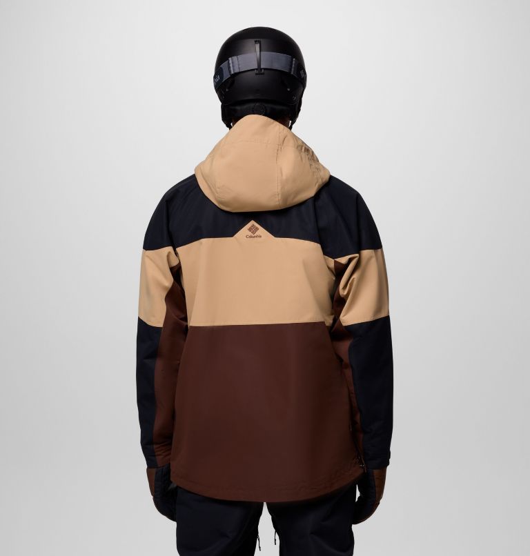 Men's Coreshot Shell Anorak, Color: Tobacco, Canoe, Black, image 3