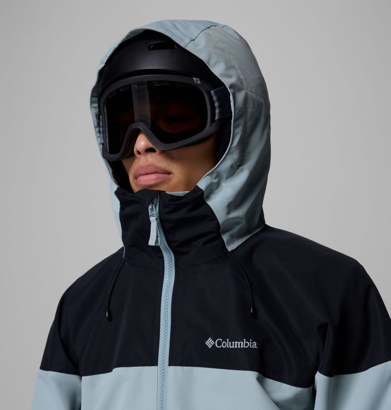 Men's Coreshot Shell Waterproof Ski Anorak, Color: Everblue, Crushed Blue, Black, image 13