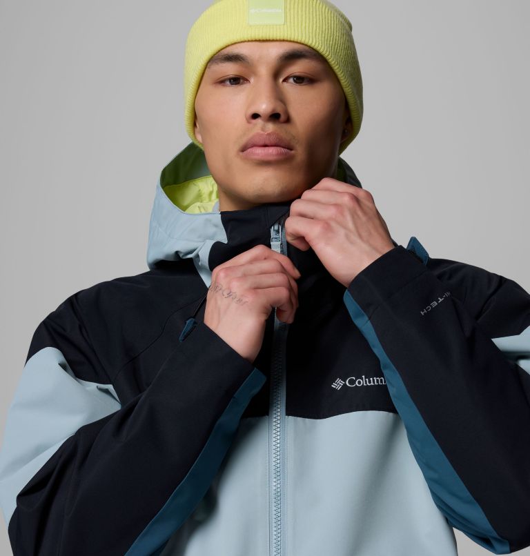 Men's Coreshot Shell Waterproof Ski Anorak, Color: Everblue, Crushed Blue, Black, image 5