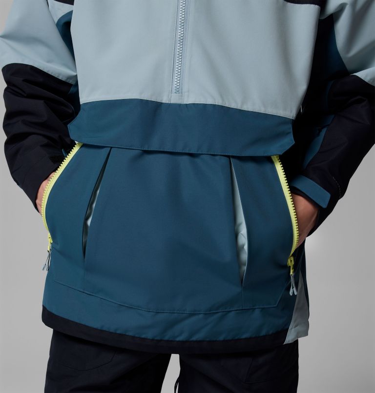 Men's Coreshot Shell Waterproof Ski Anorak, Color: Everblue, Crushed Blue, Black, image 10